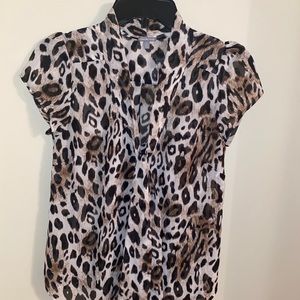 Charlotte Russe Leopard Blouse